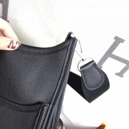Replica Hermes Black Evelyne 29 Crossbody Bag