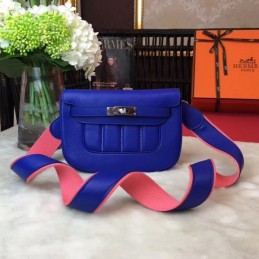 Replica Hermes Blue Berline Mini 21 Crossbody Bag