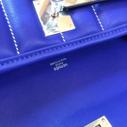 Replica Hermes Blue Berline Mini 21 Crossbody Bag