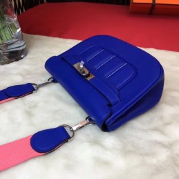Replica Hermes Blue Berline Mini 21 Crossbody Bag