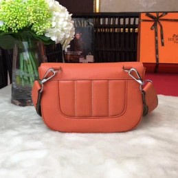 Replica Hermes Orange Berline Mini 21 Crossbody Bag