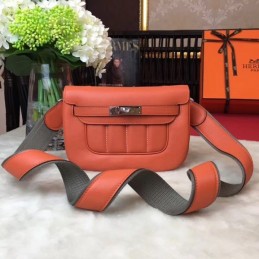 Replica Hermes Orange Berline Mini 21 Crossbody Bag
