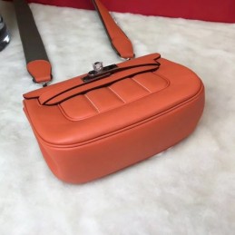 Replica Hermes Orange Berline Mini 21 Crossbody Bag