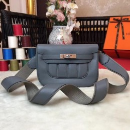 Replica Hermes Gray Berline Mini 21 Crossbody Bag