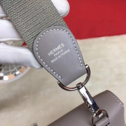 Replica Hermes Taupe Berline Mini 21 Crossbody Bag