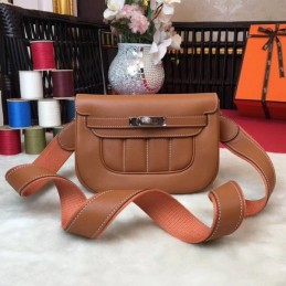 Replica Hermes Tan Berline Mini 21 Crossbody Bag