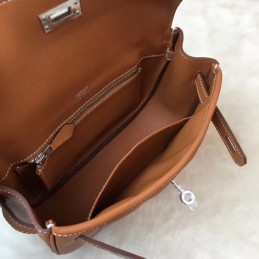 Replica Hermes Tan Berline Mini 21 Crossbody Bag