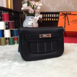 Replica Hermes Black Berline Mini 21 Crossbody Bag