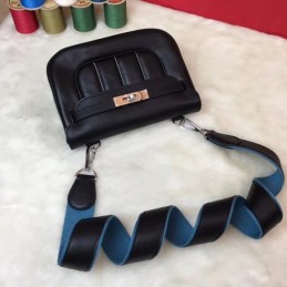 Replica Hermes Black Berline Mini 21 Crossbody Bag