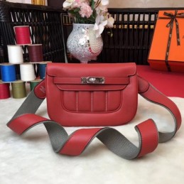 Replica Hermes Red Berline Mini 21 Crossbody Bag