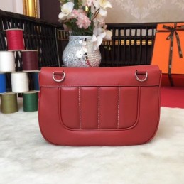Replica Hermes Red Berline Mini 21 Crossbody Bag