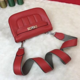Replica Hermes Red Berline Mini 21 Crossbody Bag