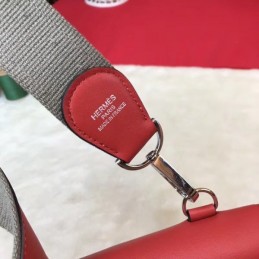 Replica Hermes Red Berline Mini 21 Crossbody Bag