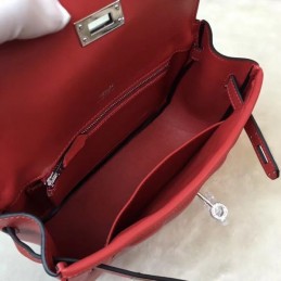 Replica Hermes Red Berline Mini 21 Crossbody Bag