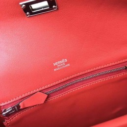 Replica Hermes Red Berline Mini 21 Crossbody Bag
