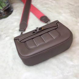 Replica Hermes Gray Pink Strap Berline Mini 21 Bag