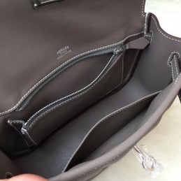 Replica Hermes Gray Pink Strap Berline Mini 21 Bag