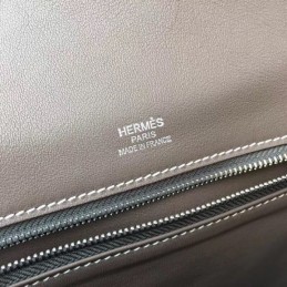 Replica Hermes Gray Pink Strap Berline Mini 21 Bag