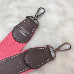 Replica Hermes Gray Pink Strap Berline Mini 21 Bag