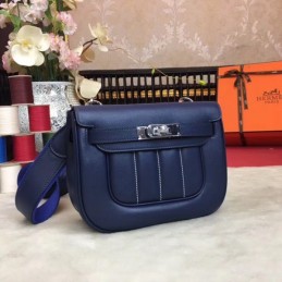 Replica Hermes Navy Blue Berline Mini 21 Crossbody Bag