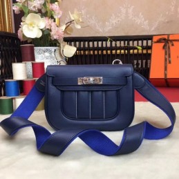 Replica Hermes Navy Blue Berline Mini 21 Crossbody Bag