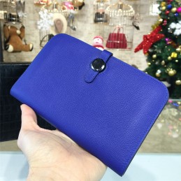 Replica Hermes Blue Dogon Duo Wallet
