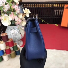 Replica Hermes Navy Blue Berline Mini 21 Crossbody Bag