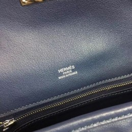 Replica Hermes Navy Blue Berline Mini 21 Crossbody Bag