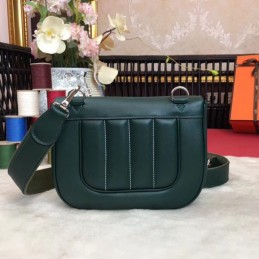 Replica Hermes Dark Green Berline Mini 21 Crossbody Bag