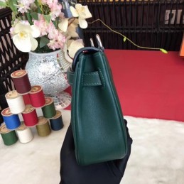 Replica Hermes Dark Green Berline Mini 21 Crossbody Bag