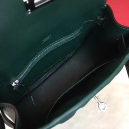 Replica Hermes Dark Green Berline Mini 21 Crossbody Bag