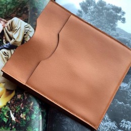 Replica Hermes Tan Horse Patch Omenitou Clutch Bag