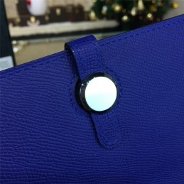 Replica Hermes Blue Dogon Duo Wallet
