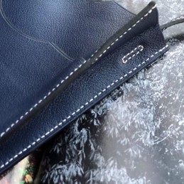 Replica Hermes Navy Horse Patch Omenitou Clutch Bag
