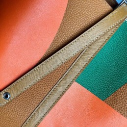 Replica Hermes Orange Multicolor Picotin Lock 22 Bag