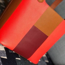 Replica Hermes Tan Blue Colorblock Picotin Lock 22 Bag