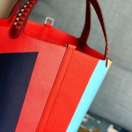 Replica Hermes Red Multicolor Colorblock Picotin Lock 22 Bag
