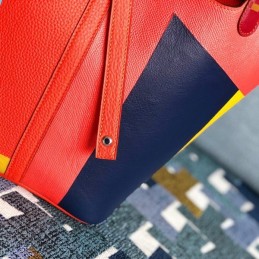 Replica Hermes Red Multicolor Colorblock Picotin Lock 22 Bag