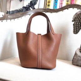 Replica Hermes Brown Picotin Lock 22 Bag