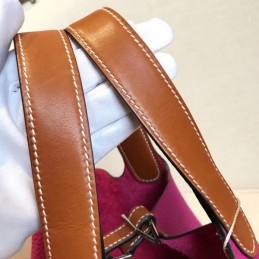 Replica Hermes Pink Picotin Lock 22 Contrast Trim Bag