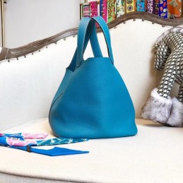 Replica Hermes Turquoise Picotin Lock 22 Bag