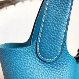 Replica Hermes Turquoise Picotin Lock 22 Bag