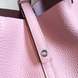 Replica Hermes Pink Picotin Lock 22 Detailed Leather Bag