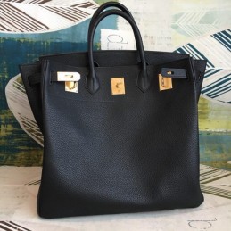 Replica Hermes Black HAC Haut a Courroies 45 Bag