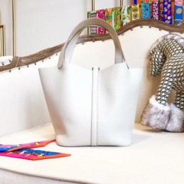 Replica Hermes White Picotin Lock 22 Bag