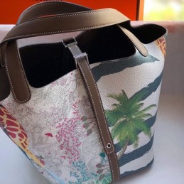 Replica Hermes Zebra Print Picotin Lock 22 Bag