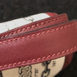 Replica Hermes Burgundy Print Constance 24 Bag