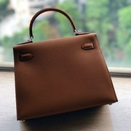Replica Hermes Brown Red Colorblock Kelly 28 Bag