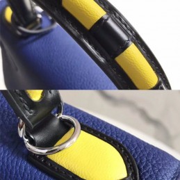 Replica Hermes Blue Kelly 28 Charm Strap Bag