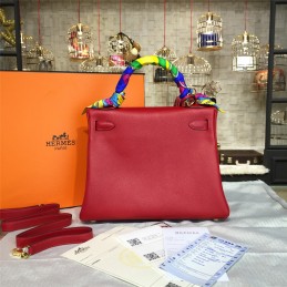 Replica Hermes Red Kelly 28 Bag With Twilly Handle